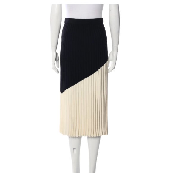 Derek Lam 10 Crosby Colorblock Midi Length Skirt XS - Picture 3 of 3